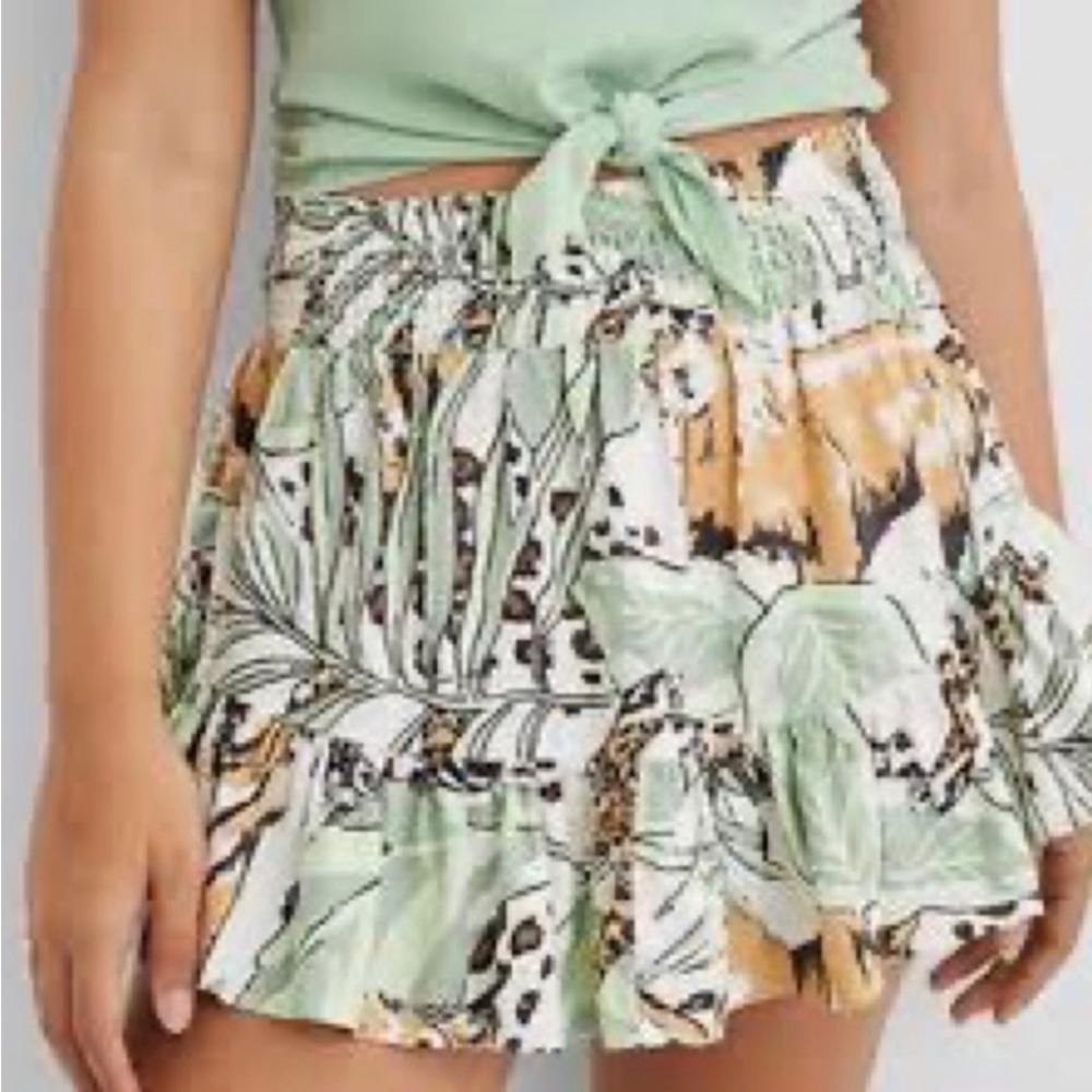 Aerie Linen Blend Mini Skirt - Picture 3 of 6